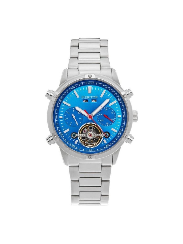 Nwt Heritor Wilhelm Blue Dial Men's Watch